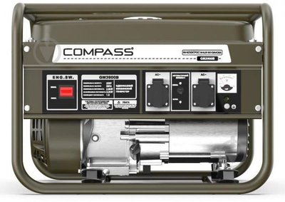 Генератор бензиновий Compass Greenmax 3 кВт GM3900B 00-00009215 фото