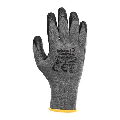 Робочі рукавиці з латексним покриттям BLUETOOLS Recodrag (12 пар, XL) (220-2201-10) 220-2201-10 фото