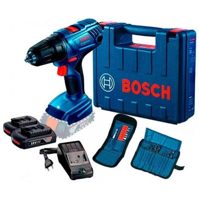 Дрель-шуруповерт аккумуляторный Bosch GSR 180 LI (2х18 В, 2 А*ч, 54 Н*м) (06019F810A) 06019F810A фото