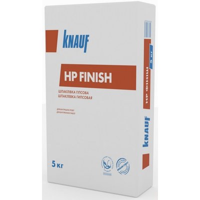 HP-Фініш Кнауф, 5кг шпаклівка гіпсова (200шт) 10501020 фото