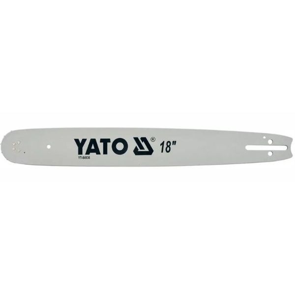 Шина направляющая цепной пилы YATO l= 18"/ 45 см (72 звена) для цепей YT-84943, YT-84963 YT-84936 фото