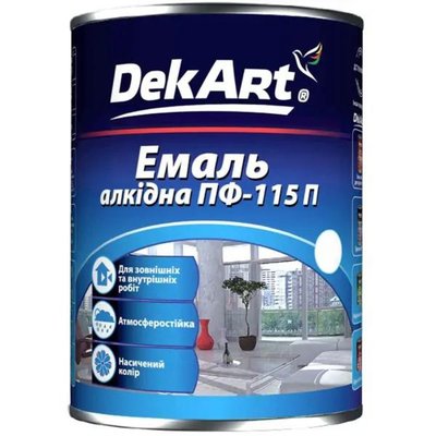 Емаль алкідна ПФ-115П блакитна ТМ "DekArt" - 2,8 кг. 00-00012753 фото