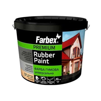 Фарба гумова Універсальна графіт, TM Farbex - 3,5 кг 00-00010792 фото