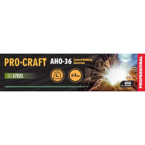 Електроди Procraft AHO36 5кг 3мм, шт (5 кг) 241885 фото