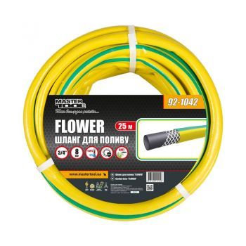 Шланг для полива Mastertool "FLOWER" 3/4" 25 м желтый 921042 фото