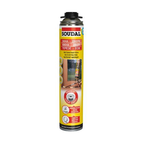 Пена монтажная SOUDAL 750 мл. пистолет ЗИМА 00-00010146 фото