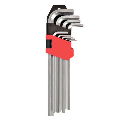 Набор ключей удлиненных имбусовых, Cr-V, 9 шт. (1, 5–10 мм) 49-112 фото