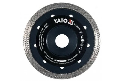 Диск алмазный отрезной YATO 125x1,6x22,2 плитка, мрамор, керамогранит, керамика YT-59972 YT-59972 фото