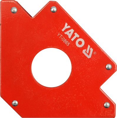 Струбцина магнитная для сварки YATO: 22.5 кг, 102 х 150 х 17 мм, Ø= 28 мм YT-0864 фото