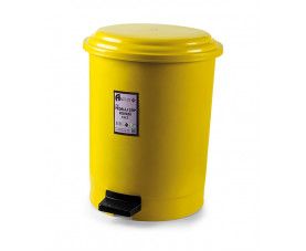 Корзина для сміття Afacan з педаллю 12 л Жовтий 00-00003576 фото
