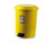 Корзина для сміття Afacan з педаллю 12 л Жовтий 00-00003576 фото 1