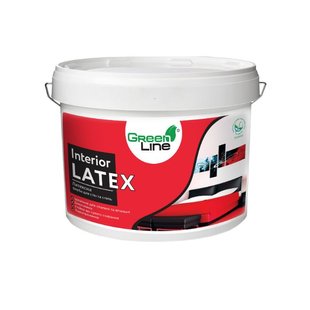 Латексна фарба для стін та стель INTERIOR LATEX, ТМ GREEN LINE , 1 л 00-00056227 фото