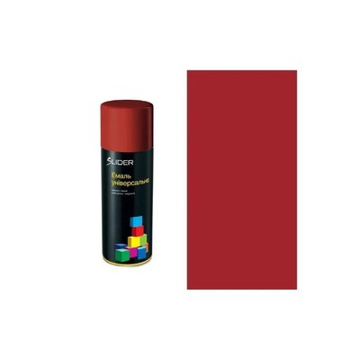 Емаль SLIDER color універсальна 3002 темно-червона 400 мл 00-00003250 фото