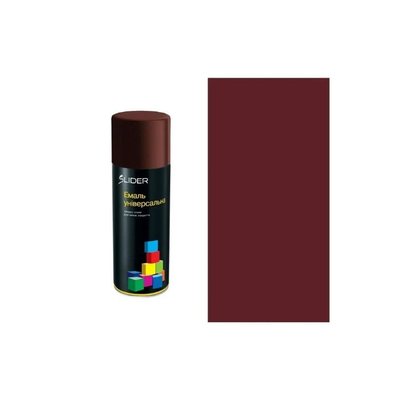 Эмаль SLIDER color универсальная 3005 темно-вишневая 400 мл 00-00012118 фото