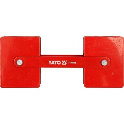 Струбцина магнітна YATO для регулювання кута зварки, 85 х 65 х 22 мм, 2 x 22,5 кг YT-0862 фото