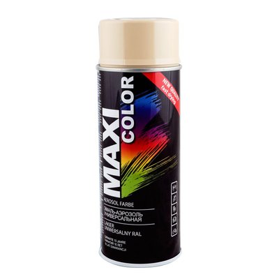 Емаль аерозольна універсальна декоративна Maxi Color RAL 1001 бежева 400 мл MX1001 фото