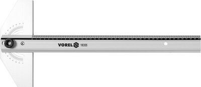 Угольник установочный алюминиевый VOREL : l= 1000 мм, 2 стороны 0-90° с метрической шкалой 18357 фото