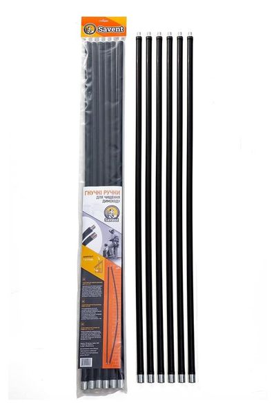 Комплект гибких ручек для чистки дымохода «Savent», 1м*6шт 00-00009052 фото