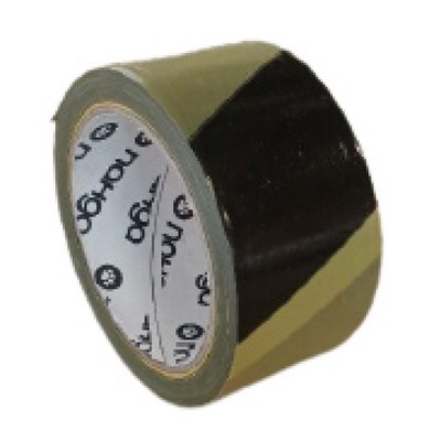 Жовто-чорна попереджувальна стрічка Панда (50 мм х 100 м) (P-EB) P-EB фото