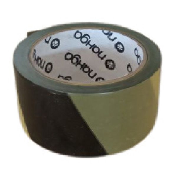 Жовто-чорна попереджувальна стрічка Панда (50 мм х 100 м) (P-EB) P-EB фото