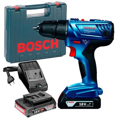 Акумуляторний ударний шурупокрут Bosch GSB 180-LI (18 В, 2х2 А*год, 54 Н*м) (06019F8307) 06019F8307 фото