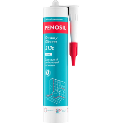 Герметик силіконовий Penosil Sanitary Silicone (310 мл, прозорий) (H4792) H4792 фото