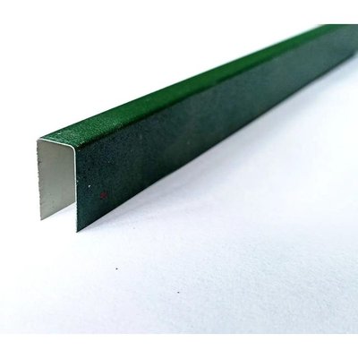 Планка торцевая ПТО-1 RAL 6005(темно-зеленый глянец), 2м; 0,45х60х2000мм 00-00001323 фото