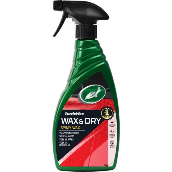 Полироль для влажного кузова Turtle Wax Wax&Dry. 500мл 52845/52795 фото