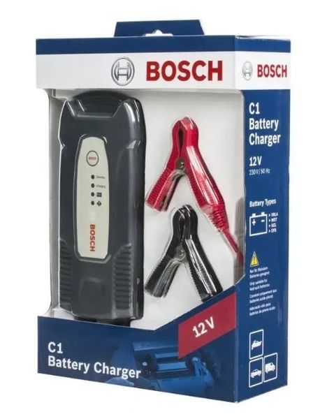 Зарядное устройство для аккумуляторов BOSCH C1 12V, 5-120 A*ч (0 189 999 01M) 00-00009365 фото
