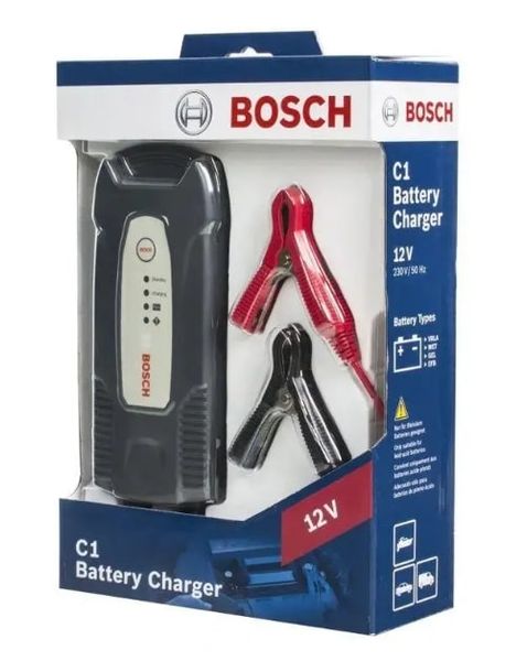 Зарядний пристрій для акумуляторів BOSCH C1 12V, 5-120 A*год (0 189 999 01M) 00-00009365 фото