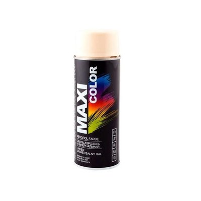 Эмаль аэрозольная универсальная декоративная Maxi Color RAL 1015 слоновая кость 400 мл MX1015 фото