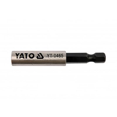 Тримач магнітний викруткових насадок YATO : 1/4", L= 60 мм YT-0465 фото