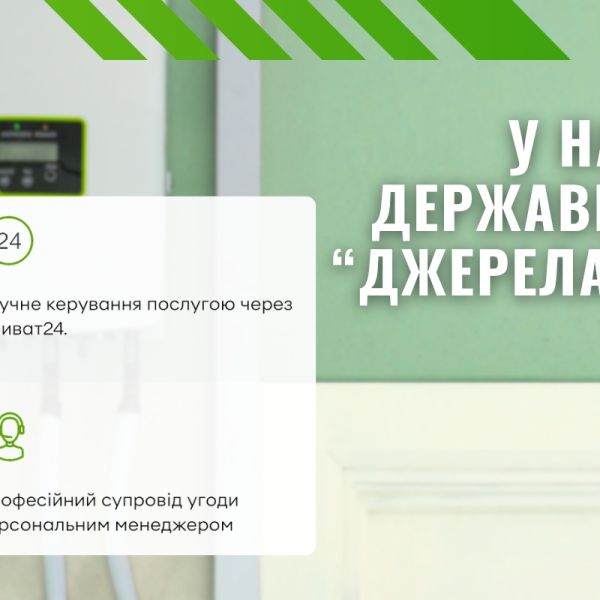 Державна програма кредитування «Джерела Енергії» для фізичних осіб від ПриватБанку