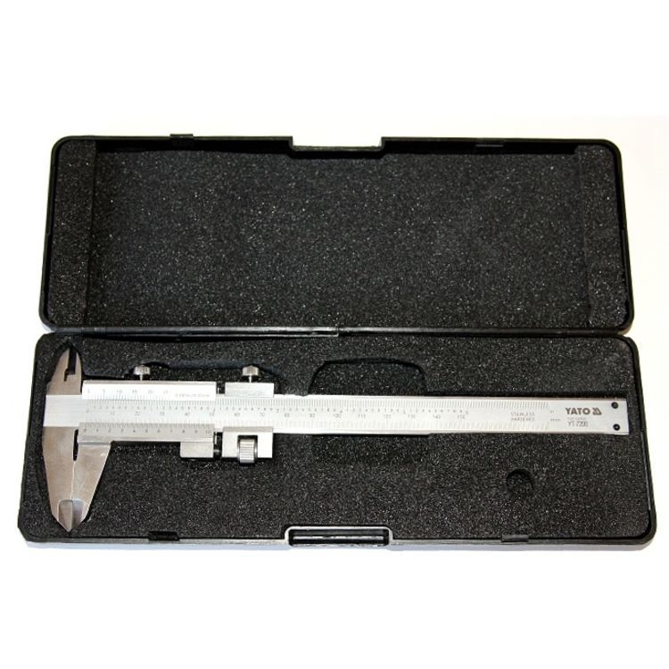 Штангенциркуль YATO : L= 150 мм, точність ± 0,02 мм