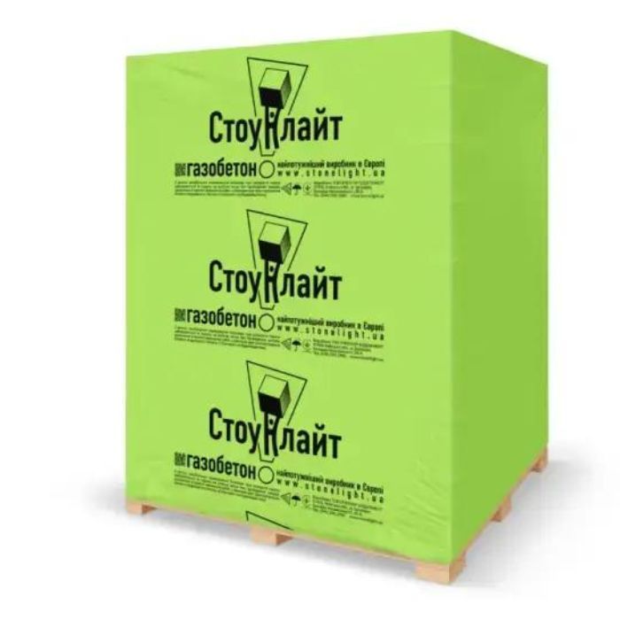 Газоблок "Стоун Лайт" D-500 600*300*200; 2,16м3(60шт).