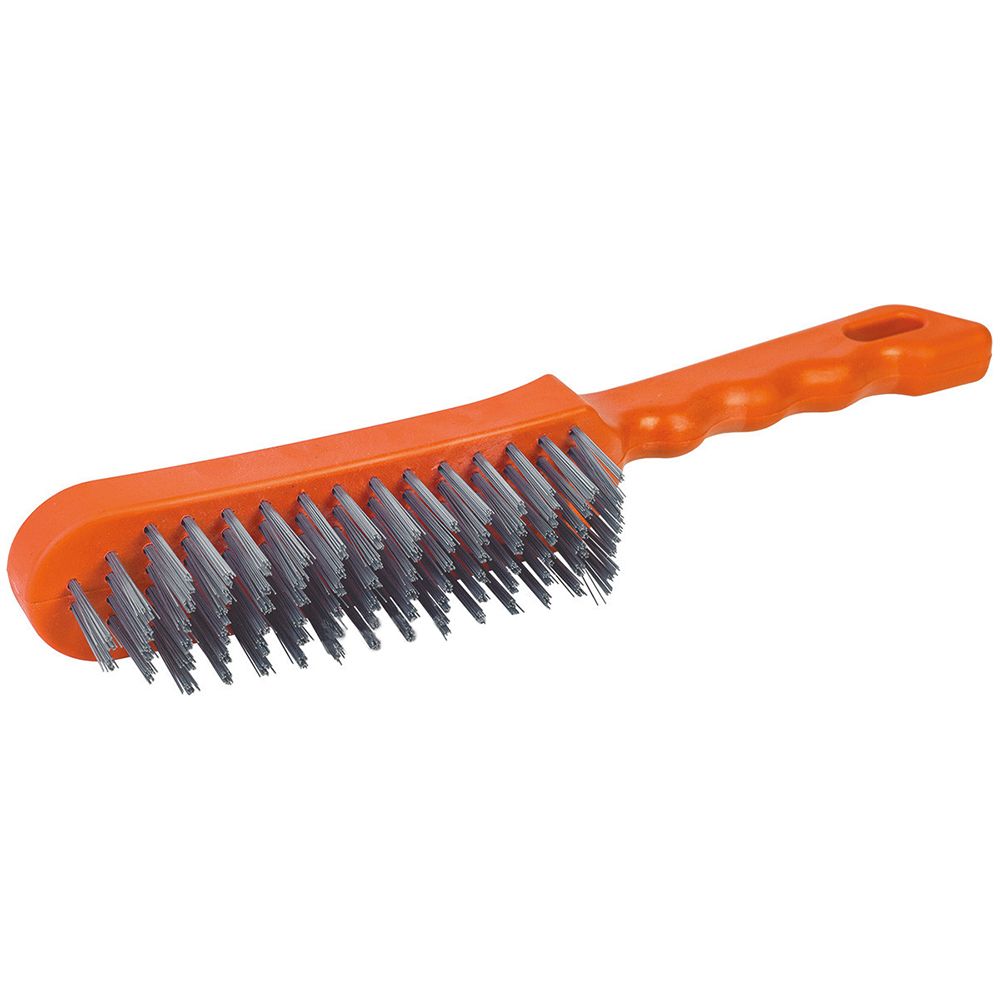 Щітка ручна по металу 6-рядна (пласт. корпус)