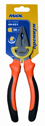 Плоскогубці з комбінованою ручкою 180мм PREMIUM