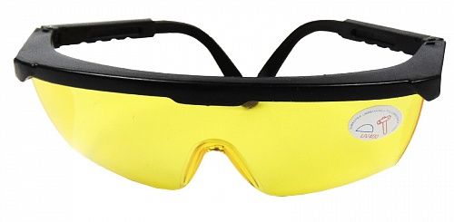 Окуляри захисні з регульованими дужками (жовті)  "BlackStar Safety Line"