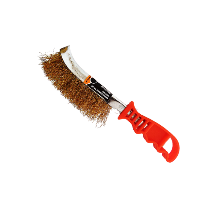 Щітка дротяна універсальна з пластиковою ручкою "BlackStar"