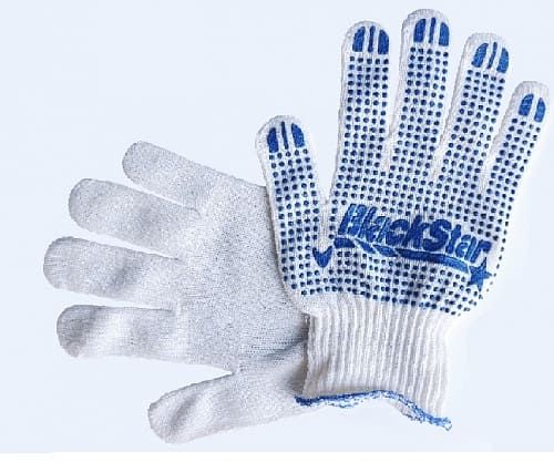 Рукавиця біла з ПВХ щільна 7клас "BlackStar" (10/250шт)