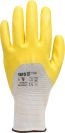 Рукавиці робочі з латексним покриттям жовті YATO, розм. 9