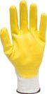 Рукавиці робочі з латексним покриттям жовті YATO, розм. 9