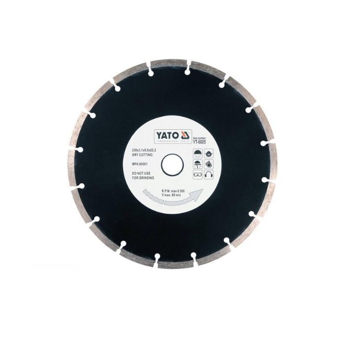 Диск алмазний відрізний YATO SEGMENT 230x2,7x22,2 камінь, бетон YT-6005