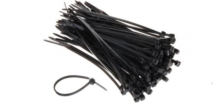 Хомут стяжной капрон.UV черный 150х3,6 100шт
