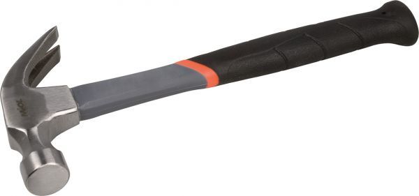 Молоток з лапою з прогумованою ручкою 600гр