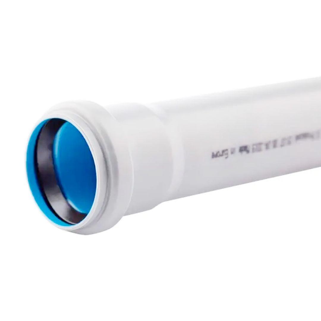 Труба из полипр с раструбом белая диам. 32*1,8 дл. 500 (1 резинка) д/канализ. TA Sewage