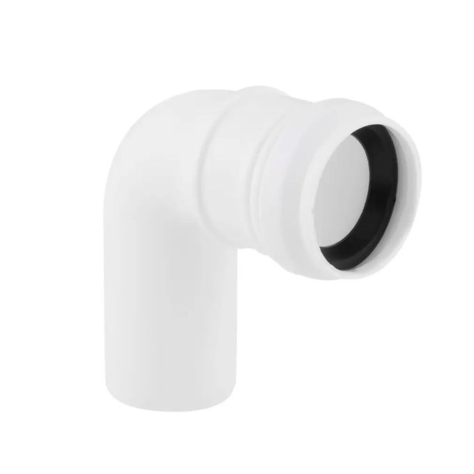 Коліно з поліпр. біле (90)  32х32 (1 гумка) д/каналіз. труб TA Sewage