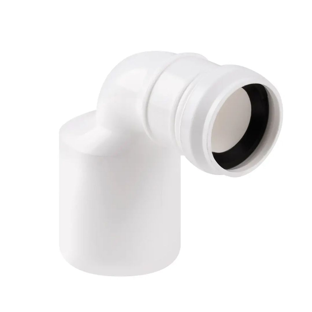 Муфта перехідна з поліпр. углова  50х32 біла (1 гумка*32) д/каналіз. труб TA Sewage