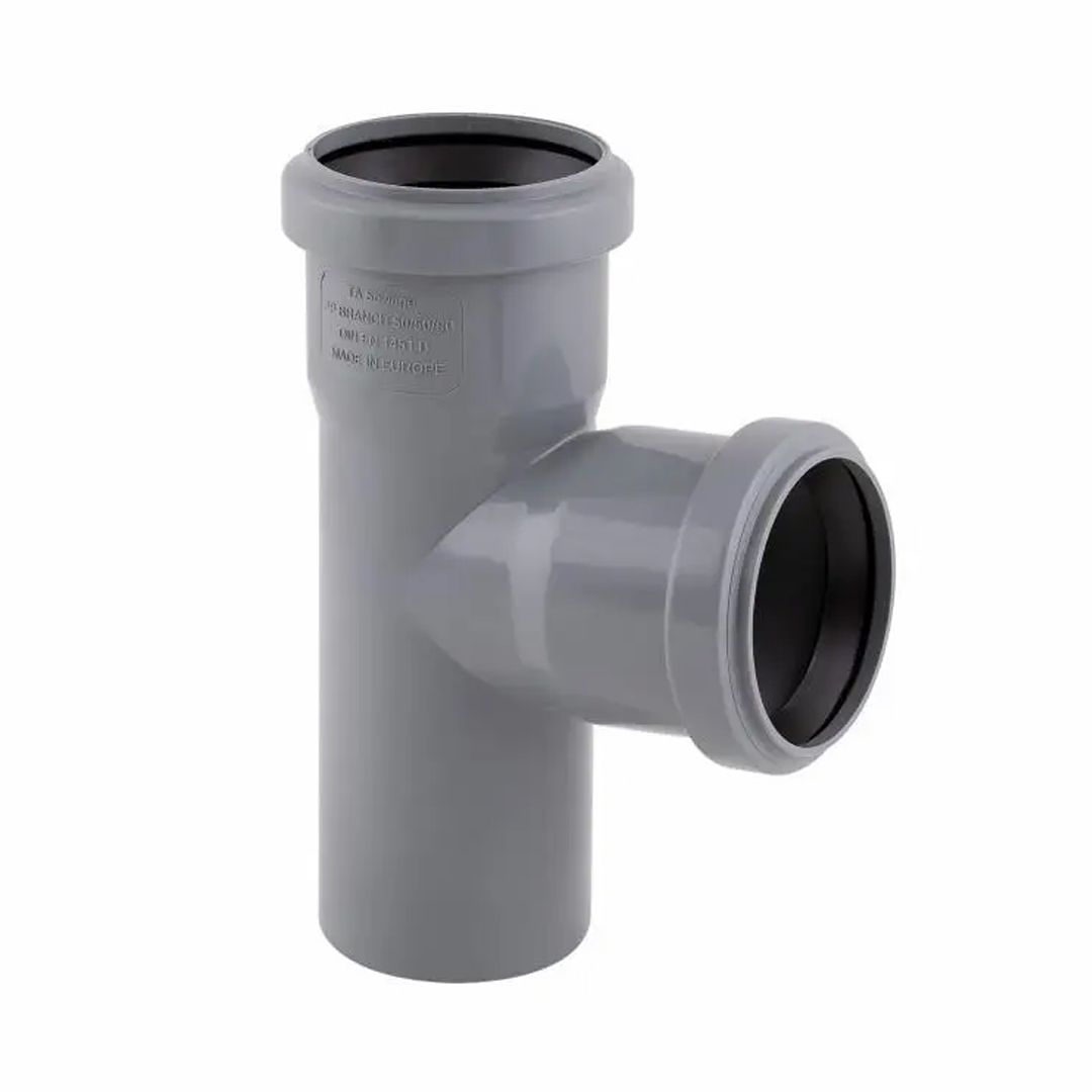 Тройник из полипропа. (90) 110х110х110 (2 резинки) д/канализ. труб TA Sewage