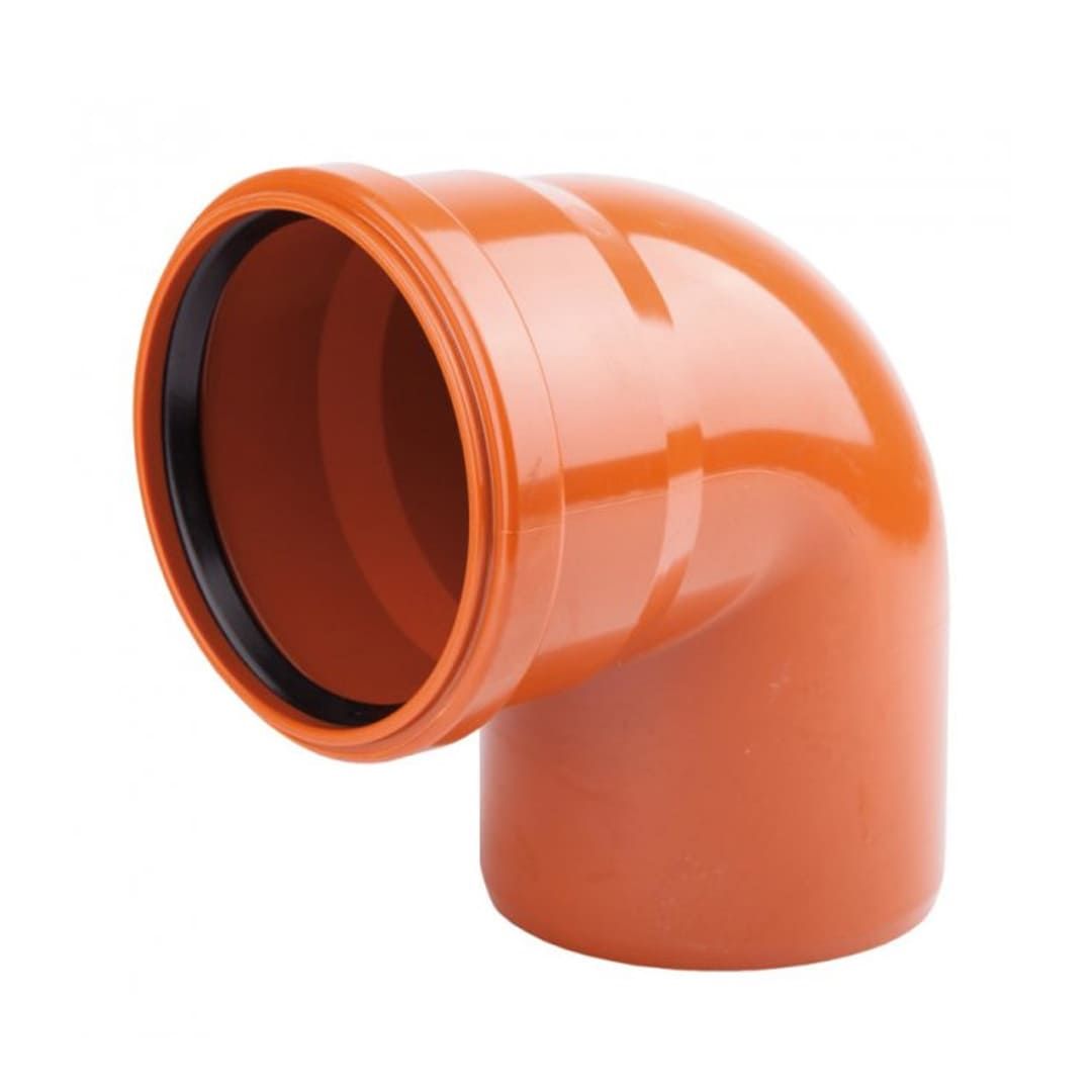 Колено KG из поливинилхл. (87) 110х110 д/канализ. труб (220240) Оstendorf